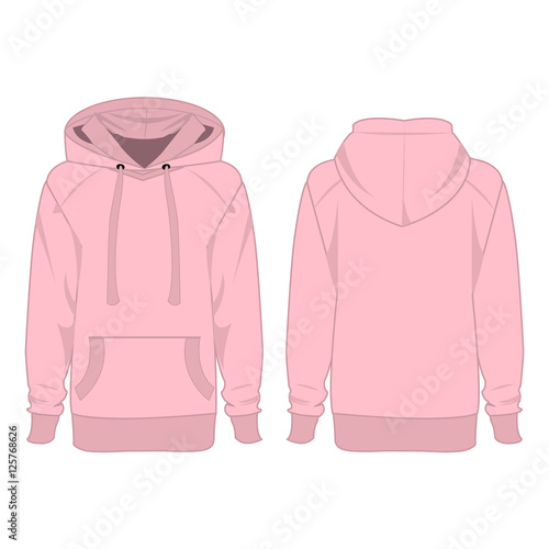 Baby pink hoodie isolated vector