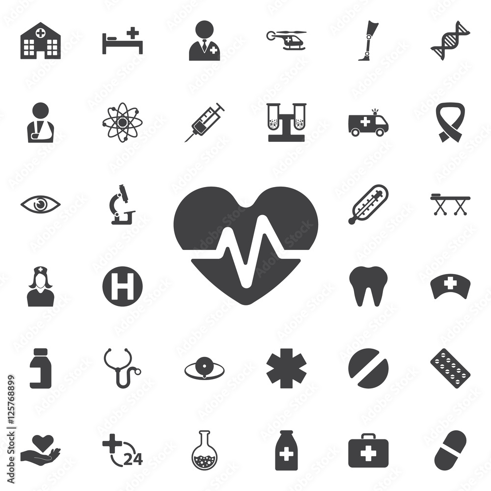 heartbeat vector icon