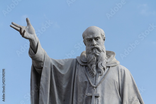 Norcia - The statue of St. Benedict