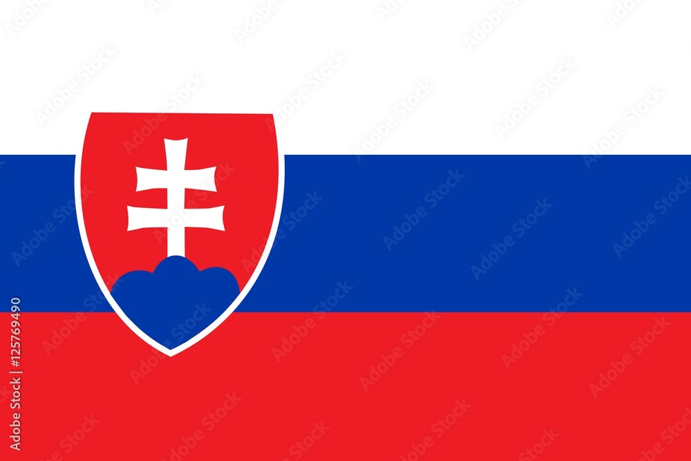 Fototapeta premium Flag of Slovakia