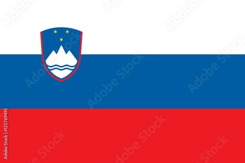Quadro su tela Flag of Slovenia
