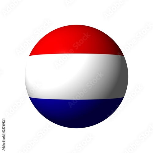 Sphere with flag of The Netherlands