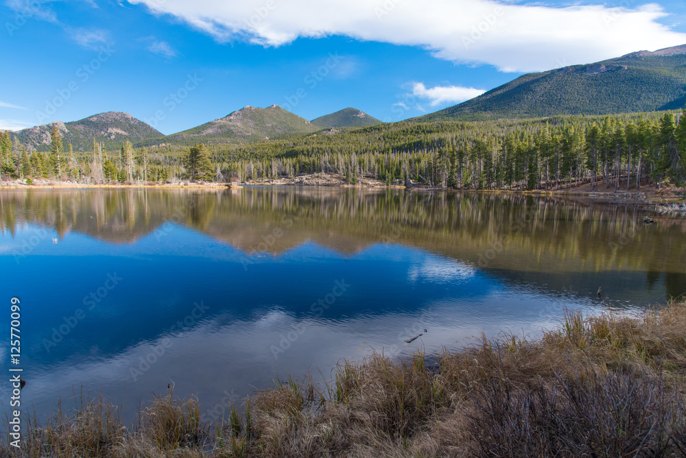 Reflection on Sprague Lake
