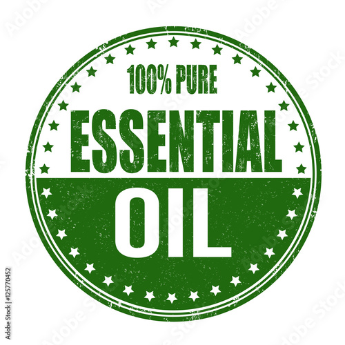 100% Pure Essential oil stamp or sign