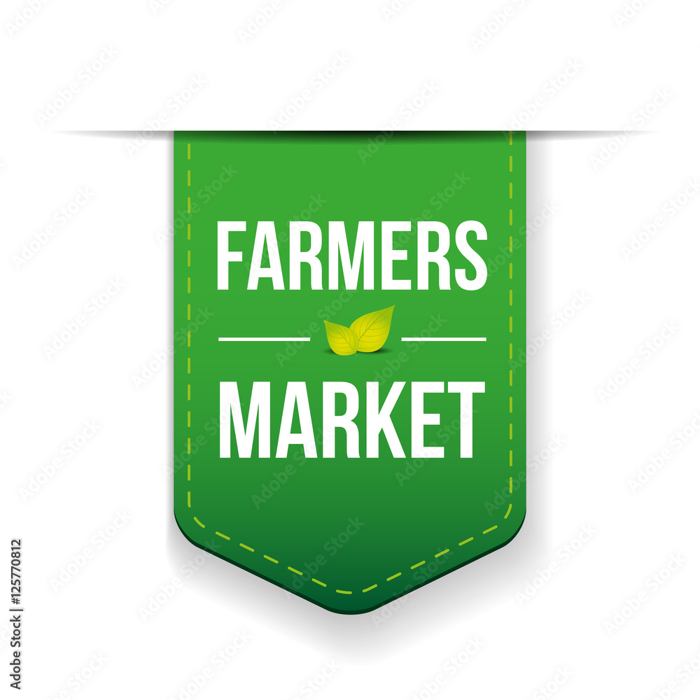 Farmers Market green ribbon Farmers Market green ribbon
