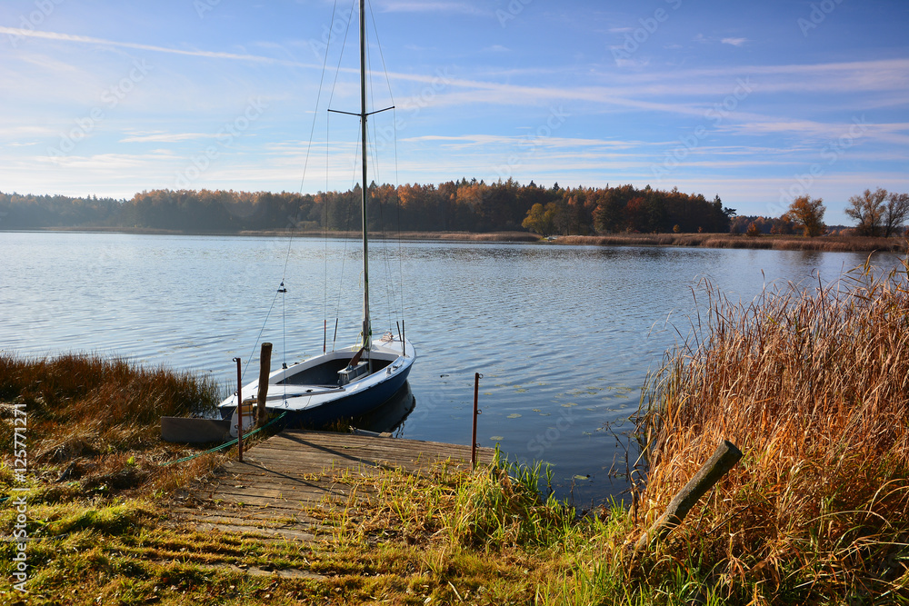 boat on a lake boat on a lake