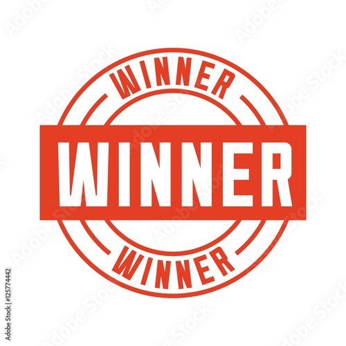 winner seal stamp icon vector illustration design
