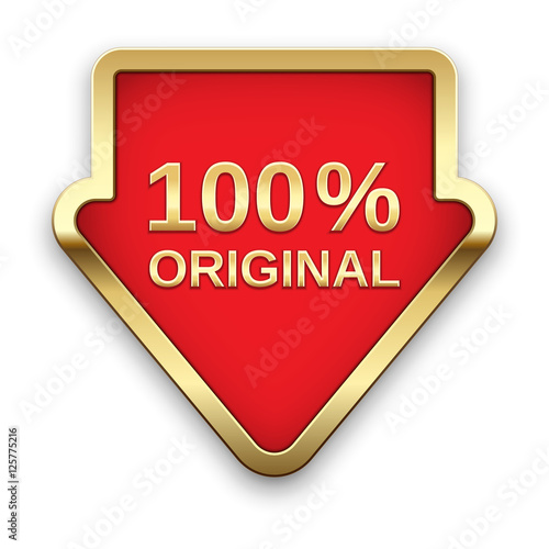 Free Download 100% original golden badge, vector. - GFXLoad