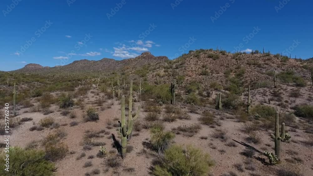 Aerial lift shot of a pristine desert wilderness Aerial lift shot of a pristine desert wilderness