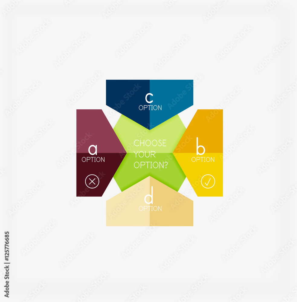 Infographic banners modern paper templates Infographic banners modern paper templates