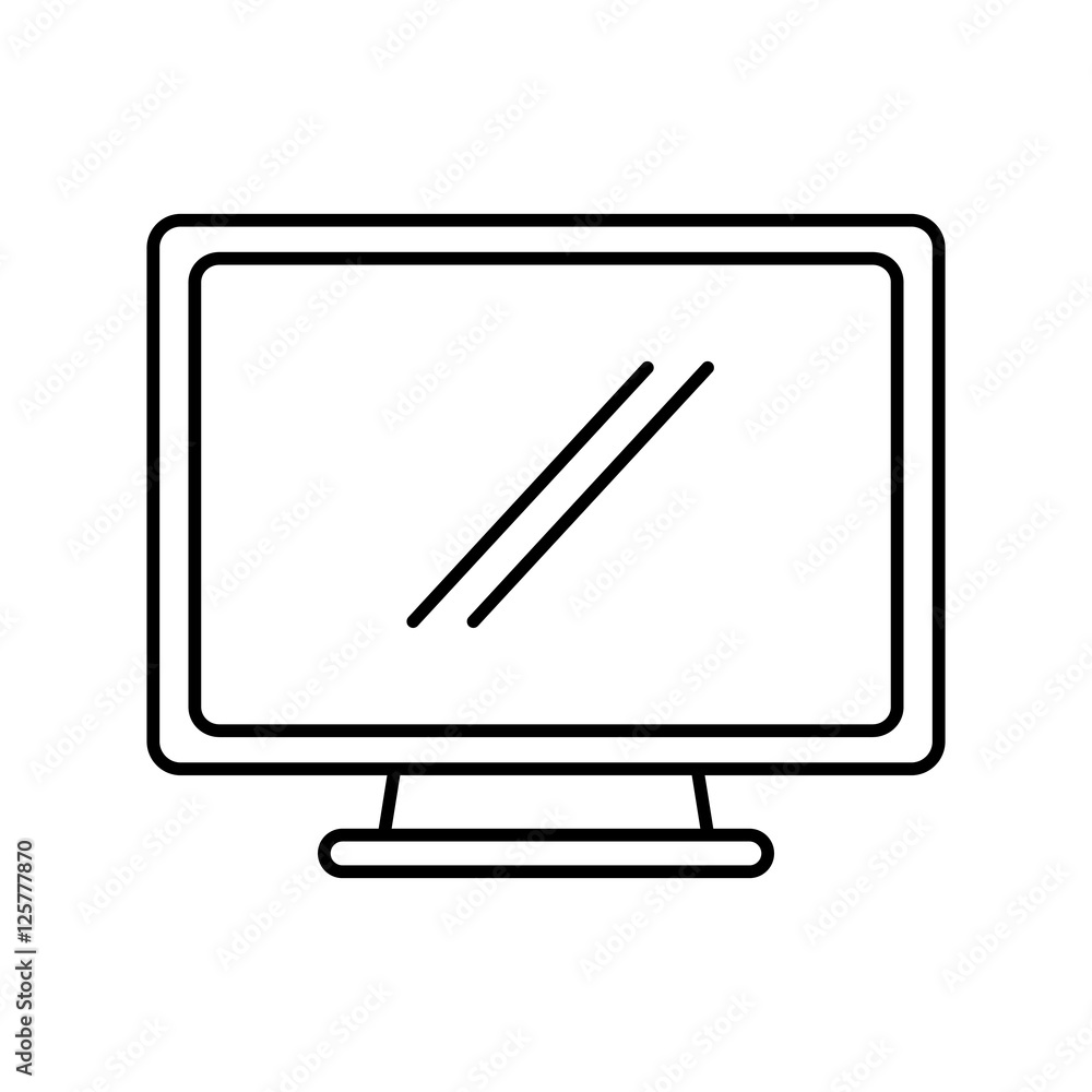 monitor computer isolated icon vector illustration design monitor computer isolated icon vector illustration design