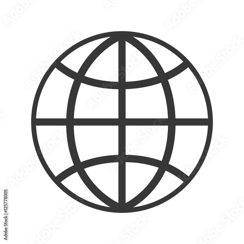 global sphere isolated icon vector illustration design