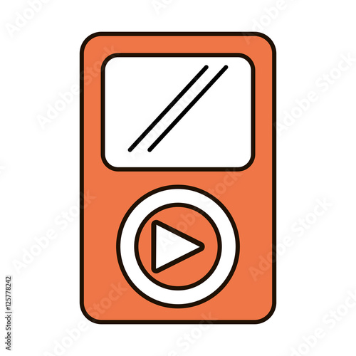 Free Download media player portable isolated icon vector illustration design - GFXLoad