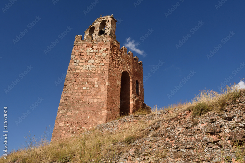 La Martina tower, Ayllon, Segovia province, Castilla Leon,Spain La Martina tower, Ayllon, Segovia province, Castilla Leon,Spain