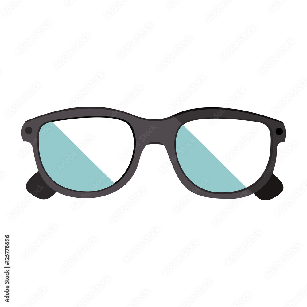 glasses eyewear accessory icon over white background. vector illustration