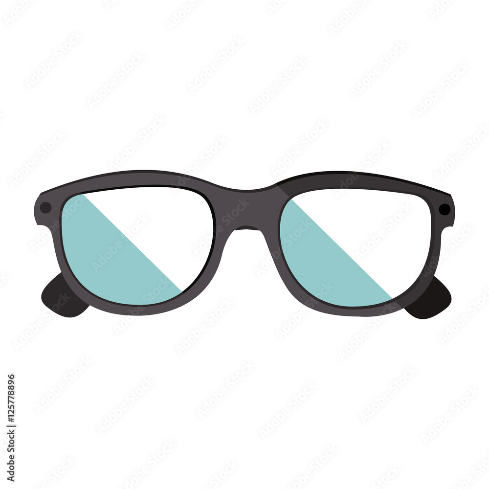 Fototapeta premium glasses eyewear accessory icon over white background. vector illustration
