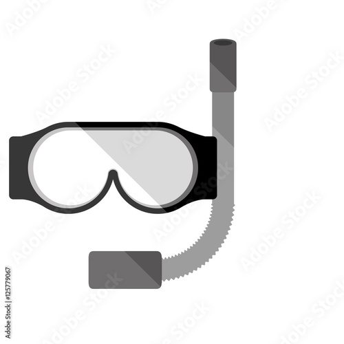 snorkell mask icon. summer vacation design. vector illustration