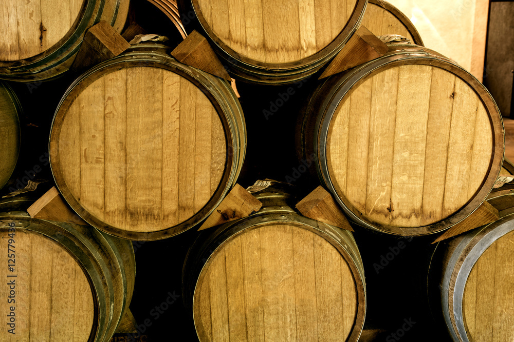 Wine barrels