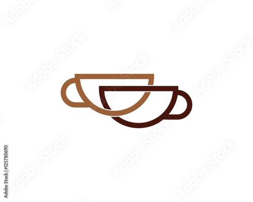 Coffee Connect Logo Design Template