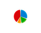 Business Pie Stats Logo Design Template
