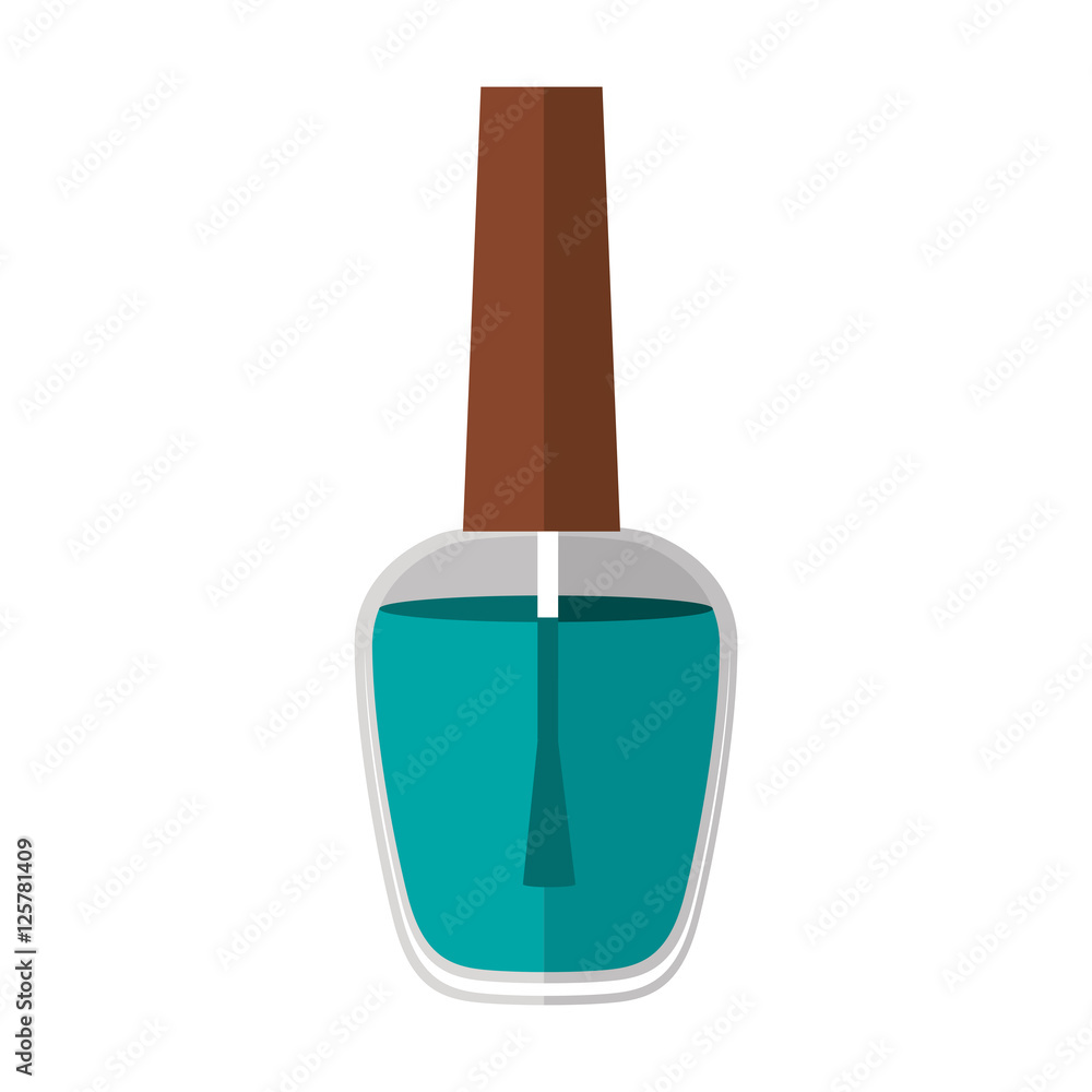 make up nail polish icon over white background. vector illustration make up nail polish icon over white background. vector illustration