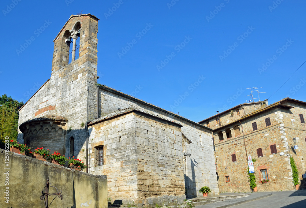Church of Santa Maria Assunta in San Quirico d'Orcia,Italy
