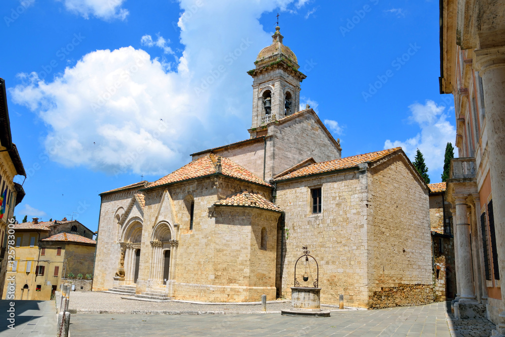 Collegiate Church of San Quirico d'Orcia in Italy