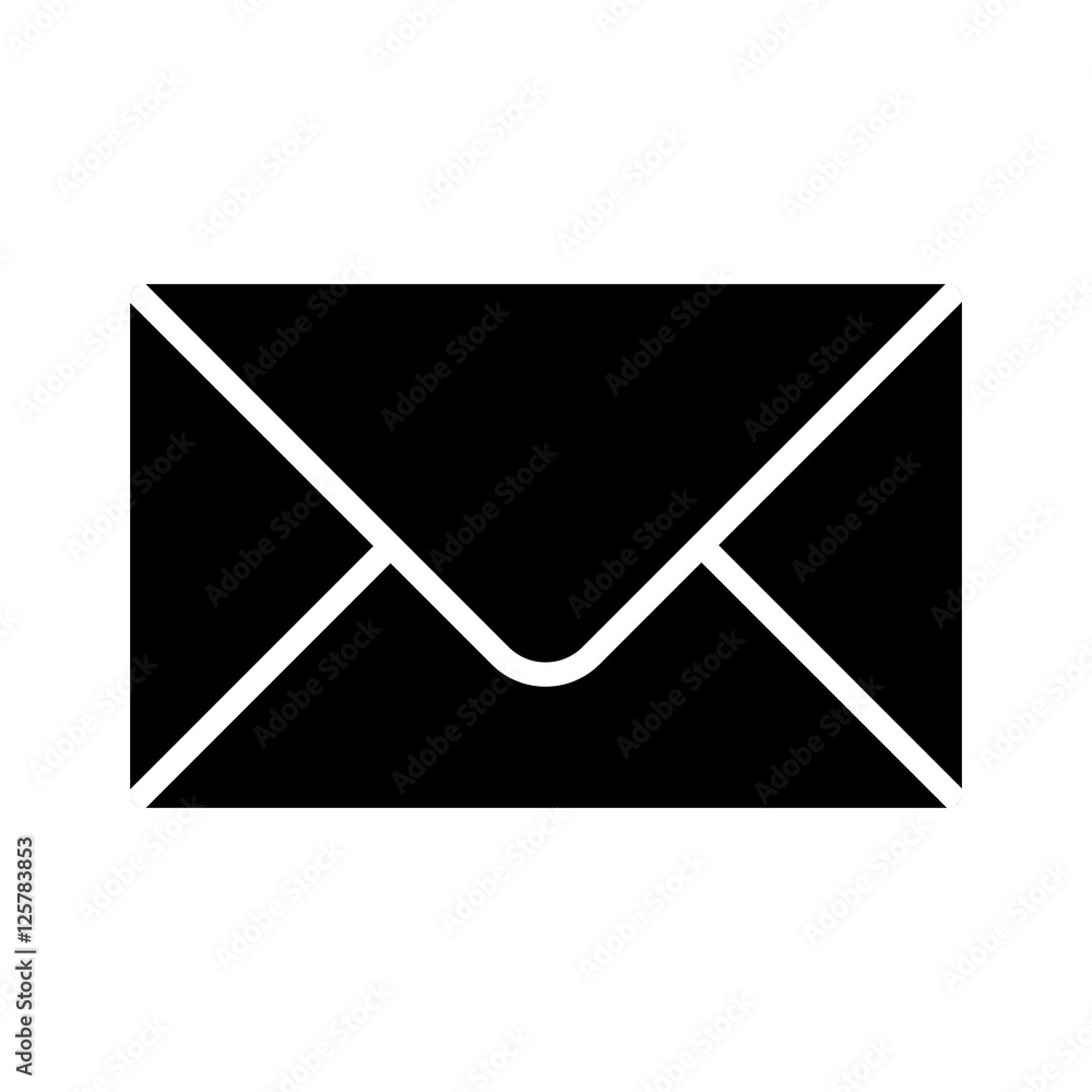 mail envelope icon over white background. vector illustration mail envelope icon over white background. vector illustration