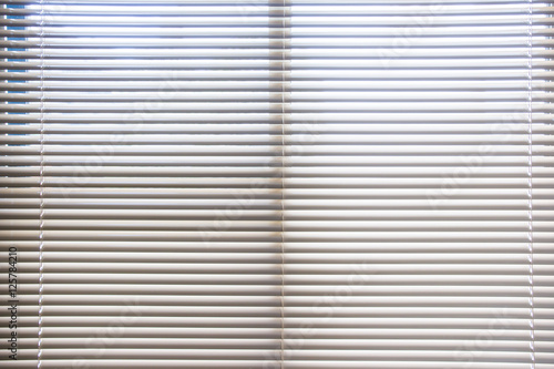 Modern blind curtain close up.