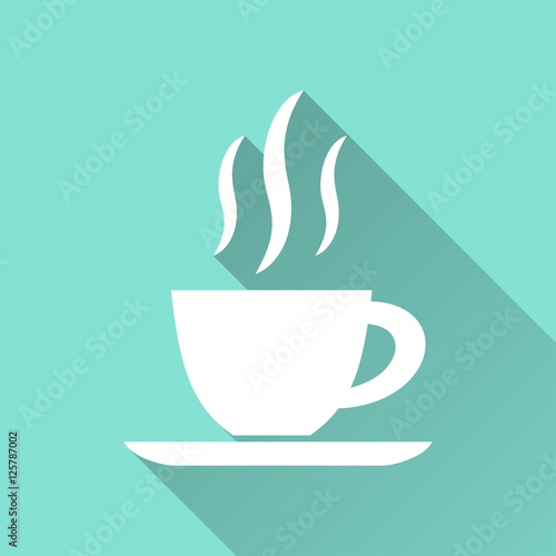 Coffee cup - vector icon.