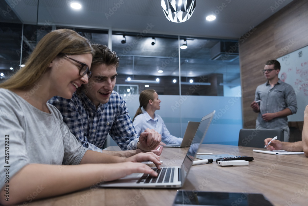 startup business team on meeting startup business team on meeting