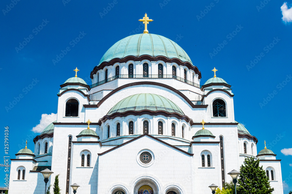 Church of Saint Sava - Serbian Orthodox church located on the Vraсar plateau in Belgrade