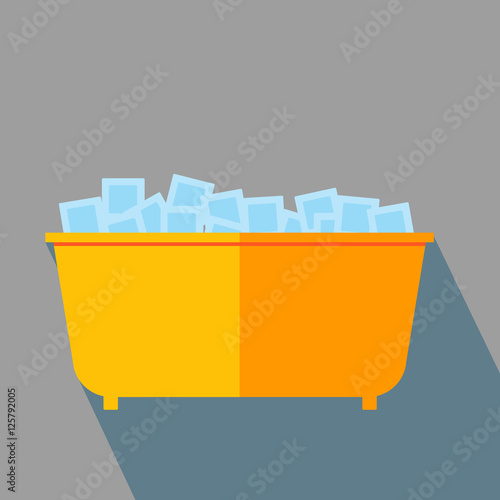 Ice , RICE is used as the first treatment for many muscle strains, ligament sprains, or other bruises and injuries