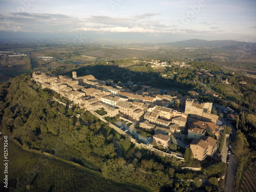 Casole d'elsa vista aerea