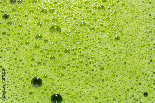 Macro Matcha Latte Cup of green tea , close up green tea
