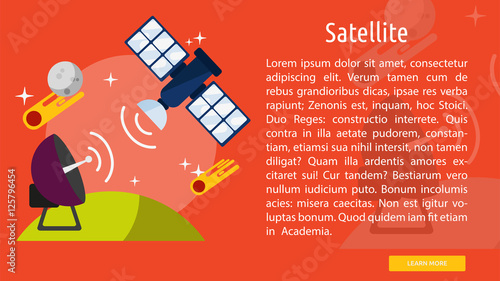 Satelite Conceptual Banner