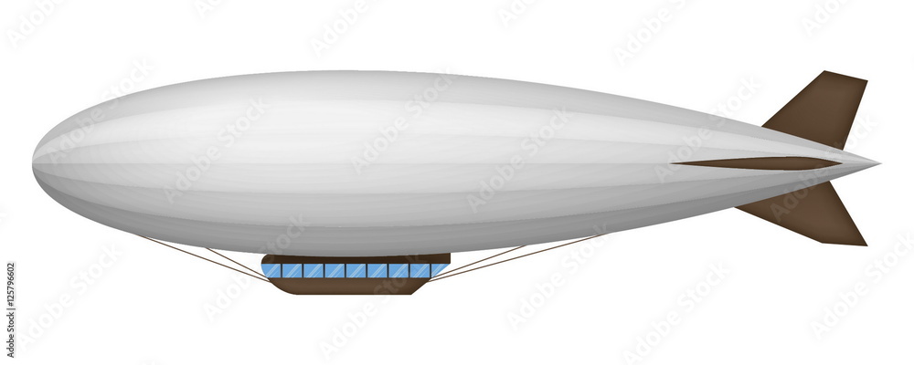 Airship vector illustration Airship vector illustration