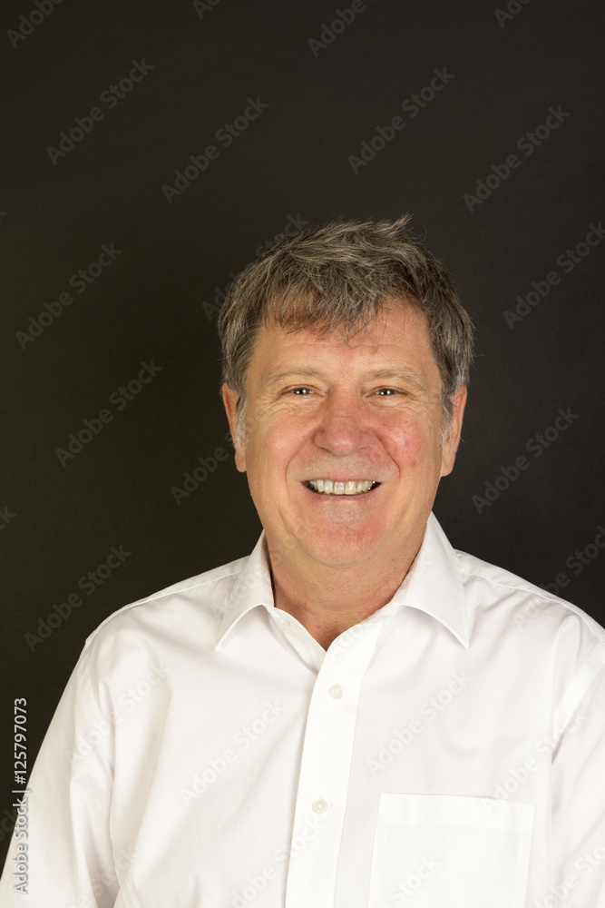mature man in white business shirt laughing mature man in white business shirt laughing