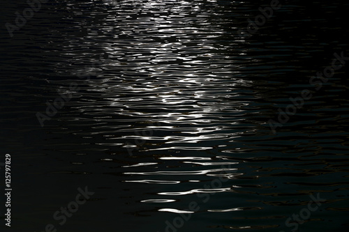 light reflects on water surface