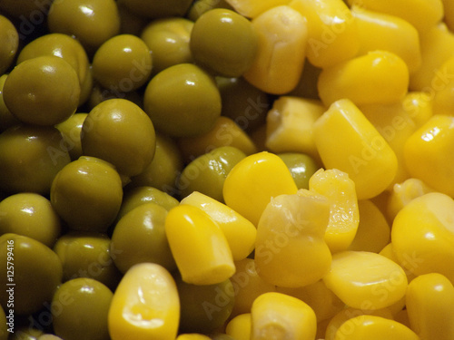 Vegetables - maize and pea