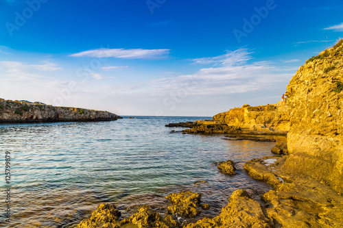 rocky coastal shore of Puglia