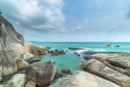 The grand father and mother rock landmark of Koh samui