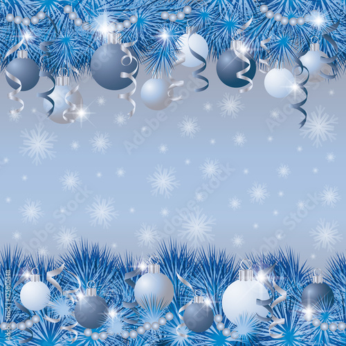 Seamless silver winter background, vector illustration