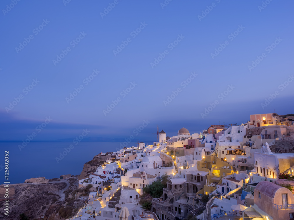 Old Town of Oia on the island Santorini