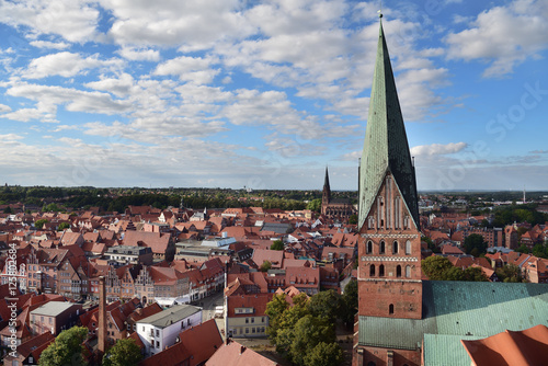 Blick vom Wasserturm auf Lüneburg