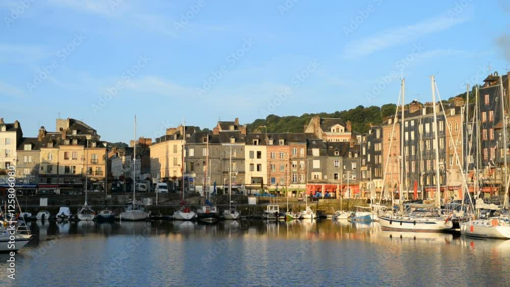 Old port of the Honfleur, France, EU, Europe. Old port of the Honfleur, France, EU, Europe.