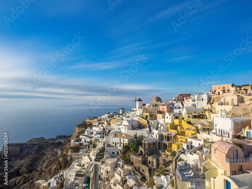 Oia village at sunset, Santorini island