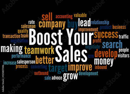 Boost Your Sales  word cloud concept 3