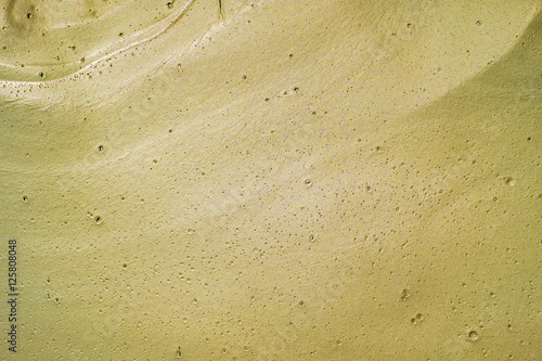 Fototapeta Mud volcanoes's clay river, closeup view.