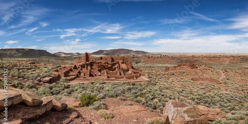 Wupatki pueblo ruins near Flagstaff Arizona photo